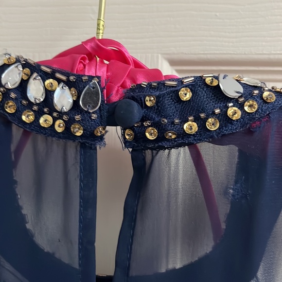 B Darlin 9/10 juniors short formal dress, navy - Picture 5 of 5